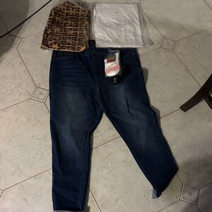 Women's Blue Jeans size 18                      2 button shirts Free